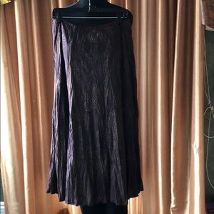 Lined knee length skirt